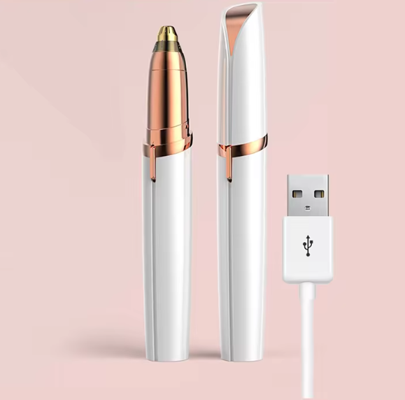 Caneta Depiladora Elétrica para Sobrancelhas Recarregável USB - Imagem 4
