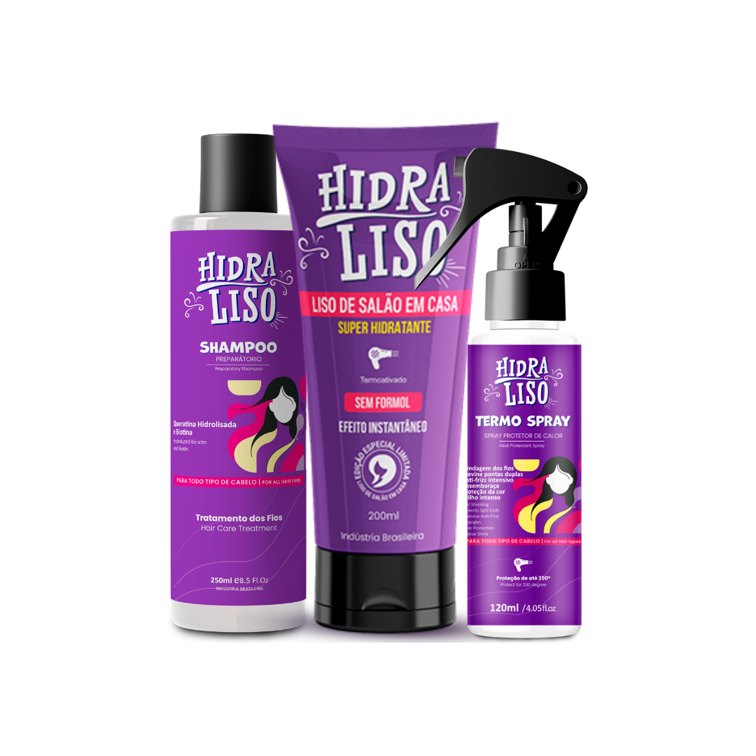 Hidra Liso Profissional 3 em 1 (Sem Formol) - Imagem 2