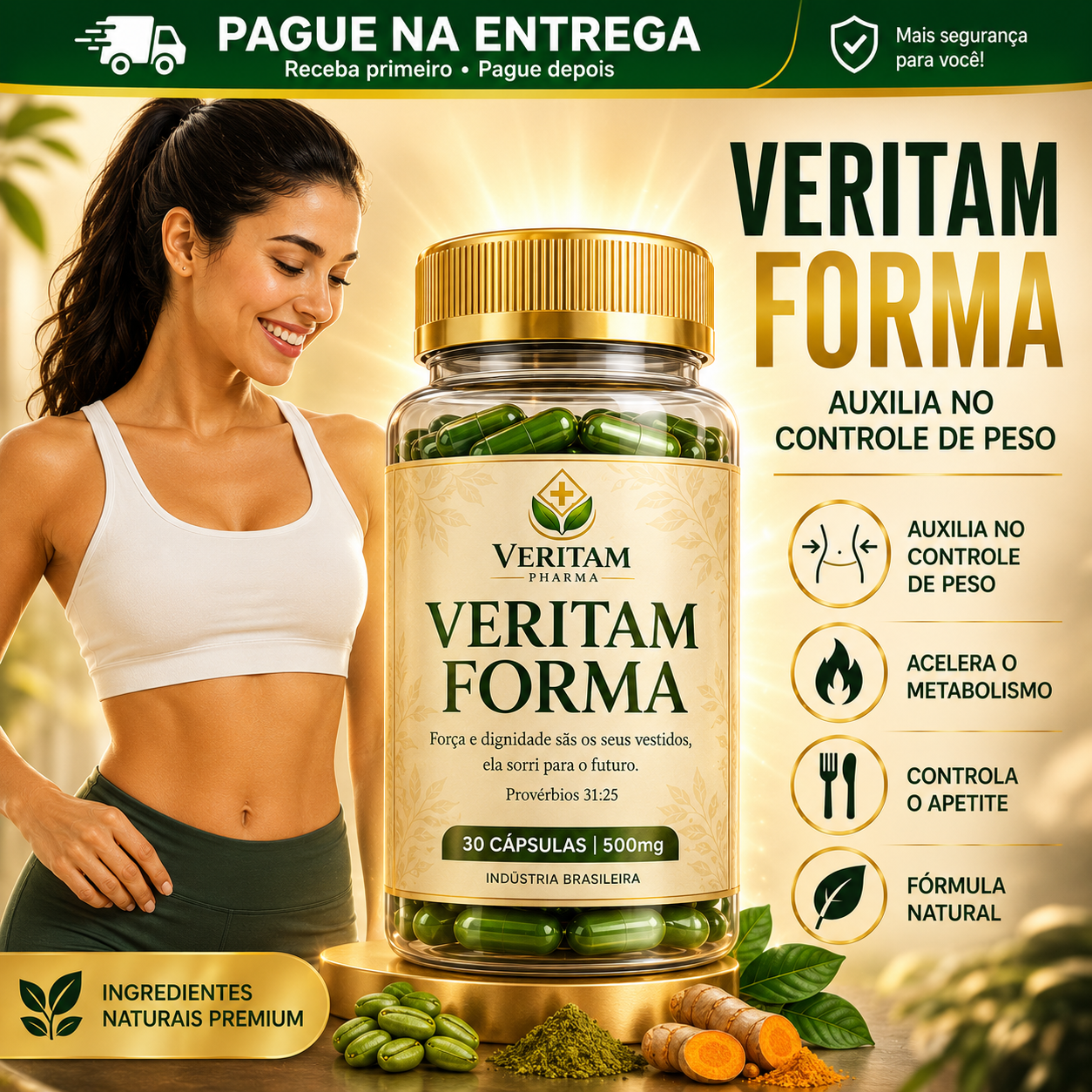 Veritam Forma Pharma 30 Cápsulas 500 mg