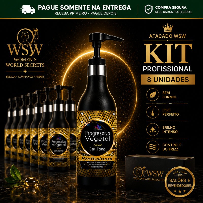 Kit Profissional Havana Progressiva Vegetal 8 Unidades