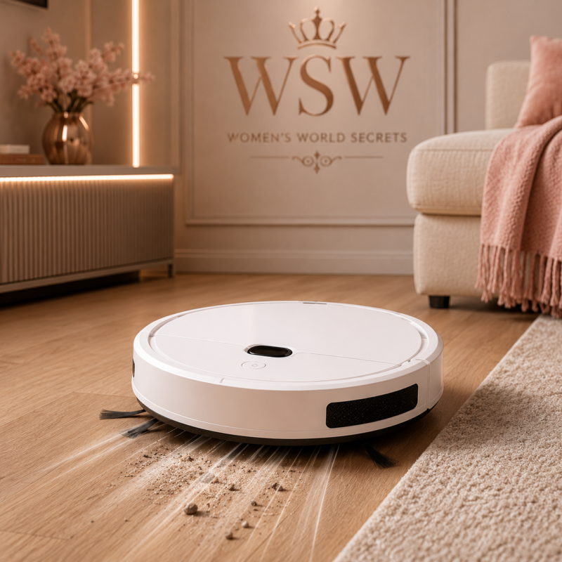 Robô Aspirador Recarregável com Sensor de Obstáculos – 110V