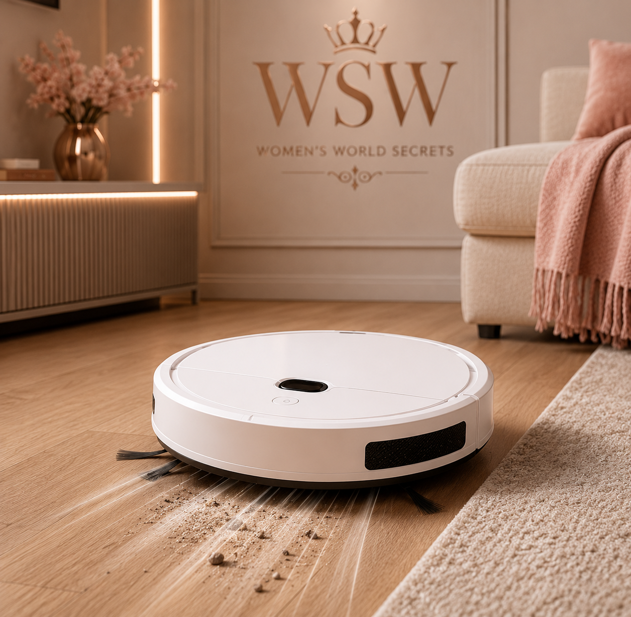 Robô Aspirador Recarregável com Sensor de Obstáculos – 110V